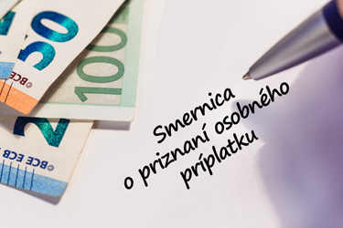 Smernica o poskytovaní osobných príplatkov zamestnancom školy Image60103