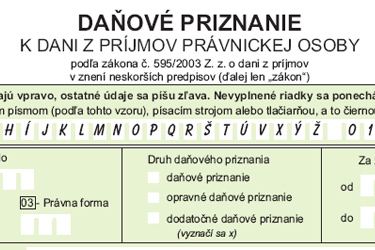 Informácia o vydaní vzorov tlačív daňových priznaní k dani z príjmov Image35966