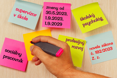 Zmeny vo výkone pracovnej činnosti pedagogických zamestnancov a odborných zamestnancov, ktoré priniesla novela školského zákona (zákon č. 182/2023 Z. z.) Image71470